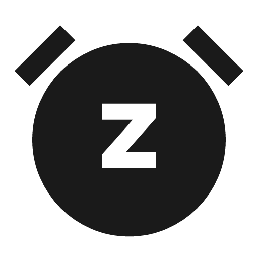 Snooze icon, solid style, from Material Symbols