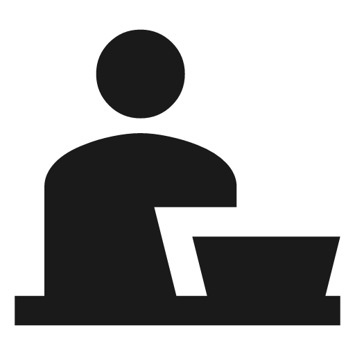 Solo dining sharp icon, sharp-cornered style, from Material Symbols