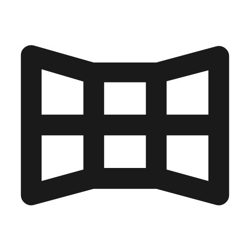 Spatial gallery outline rounded icon, rounded style, from Material Symbols