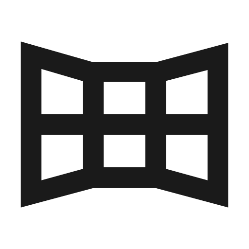 Spatial gallery outline icon, outline style, from Material Symbols