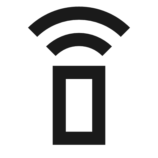 Speaker phone outline sharp icon, sharp-cornered style, from Material Symbols