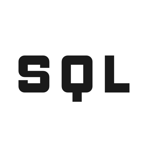 Sql icon, solid style, from Material Symbols