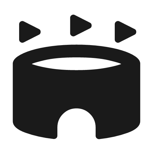 Stadium rounded icon, rounded style, from Material Symbols