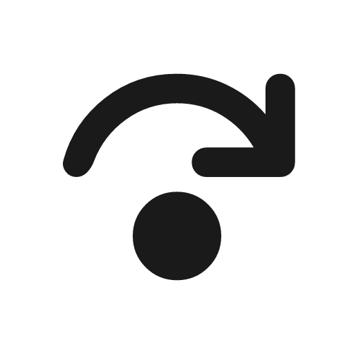 Step over rounded icon, rounded style, from Material Symbols