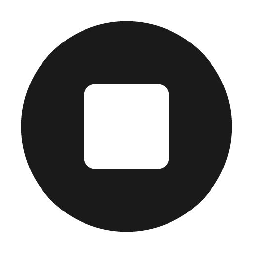 Stop circle rounded icon, rounded style, from Material Symbols