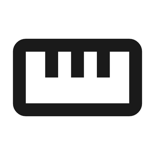 Straighten outline icon, outline style, from Material Symbols