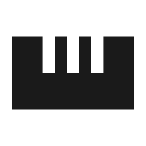 Straighten sharp icon, sharp-cornered style, from Material Symbols
