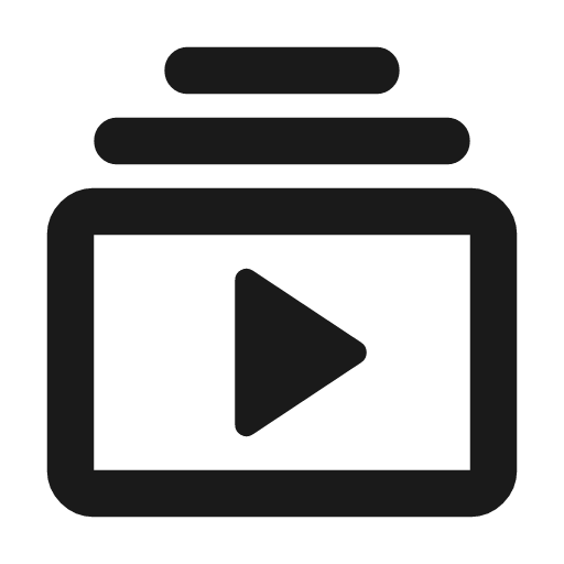 Subscriptions outline rounded icon, rounded style, from Material Symbols