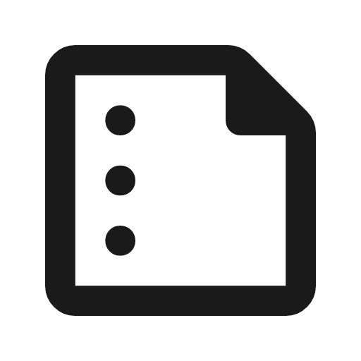 Summarize outline rounded icon, rounded style, from Material Symbols