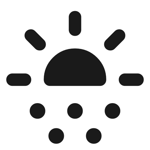 Sunny snowing rounded icon, rounded style, from Material Symbols