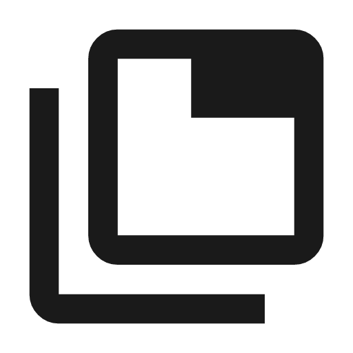 Tab group outline icon, outline style, from Material Symbols