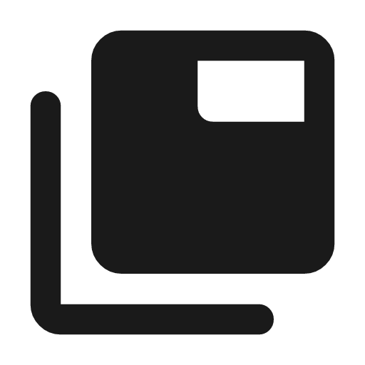 Tab group rounded icon, rounded style, from Material Symbols