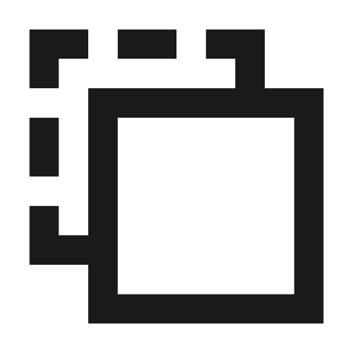 Tab inactive outline sharp icon, sharp-cornered style, from Material Symbols