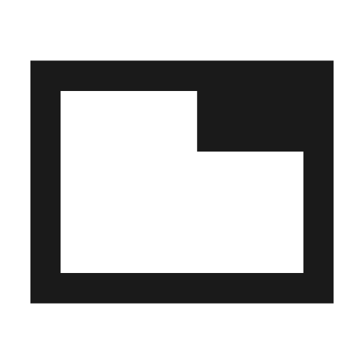 Tab outline sharp icon, sharp-cornered style, from Material Symbols