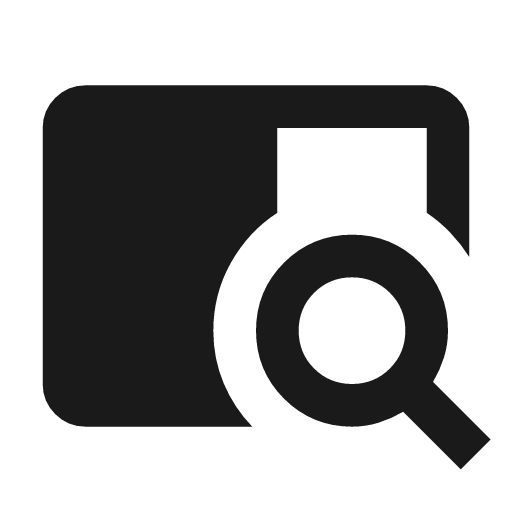 Tab search icon, solid style, from Material Symbols