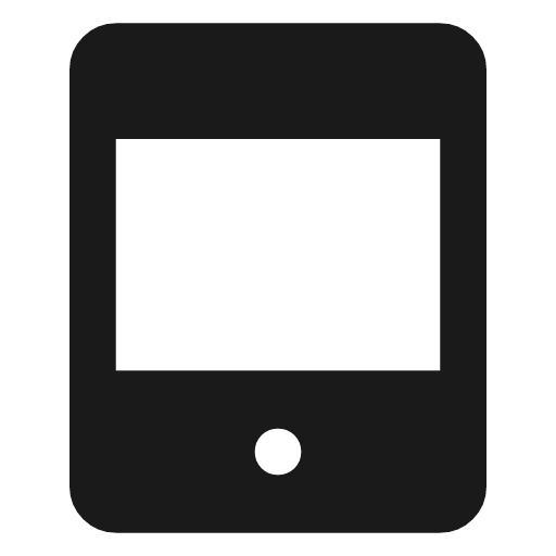 Tablet mac icon, solid style, from Material Symbols