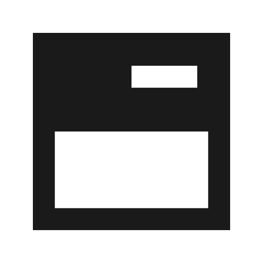 Tabs sharp icon, sharp-cornered style, from Material Symbols