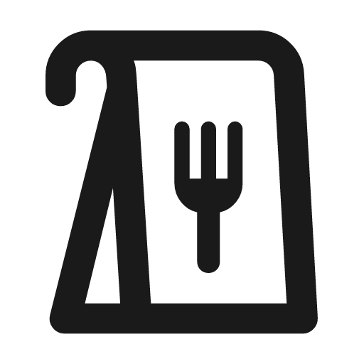 Takeout dining 2 outline rounded icon, rounded style, from Material Symbols