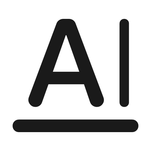 Text fields alt rounded icon, rounded style, from Material Symbols