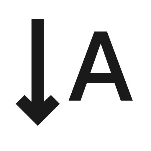 Text rotate vertical icon, solid style, from Material Symbols