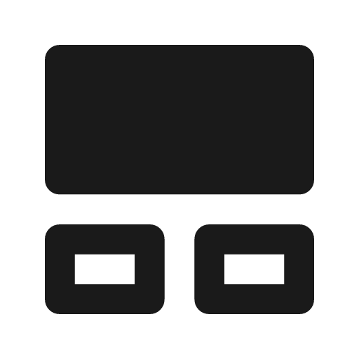 Tile large outline rounded icon, rounded style, from Material Symbols
