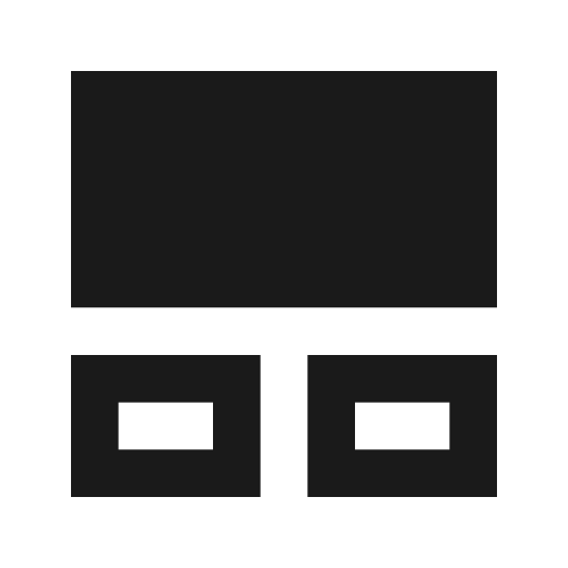 Tile large outline icon, outline style, from Material Symbols