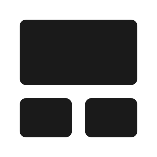 Tile large rounded icon, rounded style, from Material Symbols