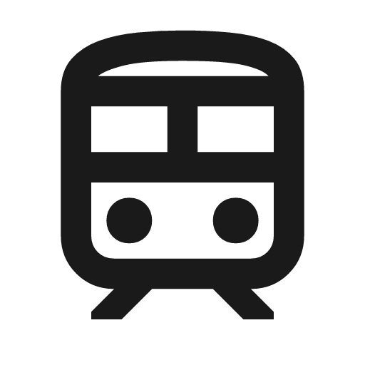 Train outline icon, outline style, from Material Symbols