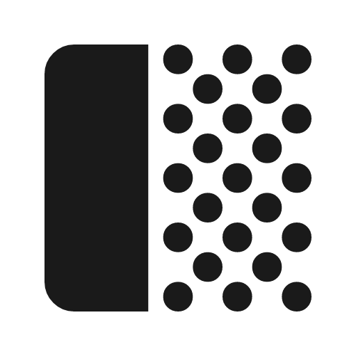 Transition fade icon, solid style, from Material Symbols