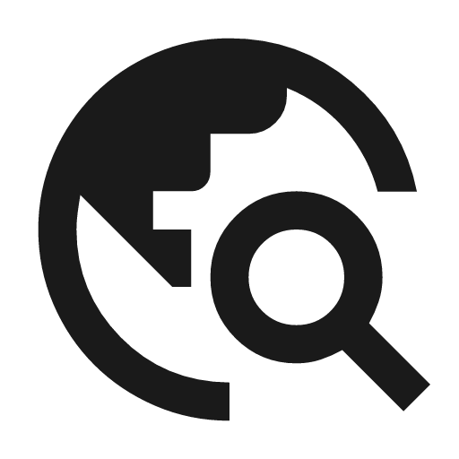 Travel explore icon, solid style, from Material Symbols