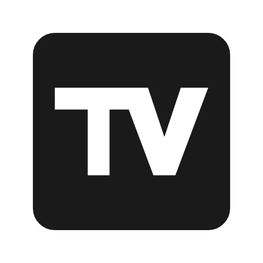 Tv guide icon, solid style, from Material Symbols