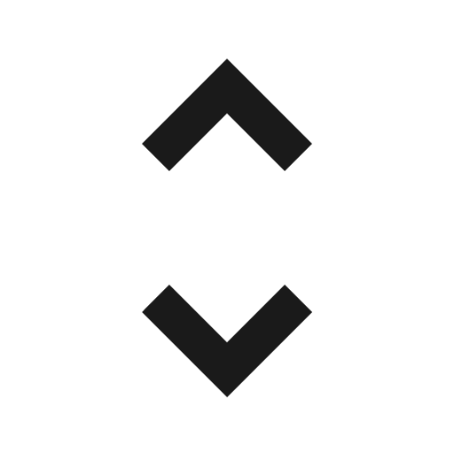Unfold more icon, solid style, from Material Symbols