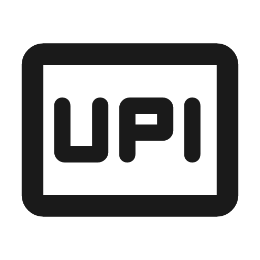 Upi pay outline rounded icon, rounded style, from Material Symbols