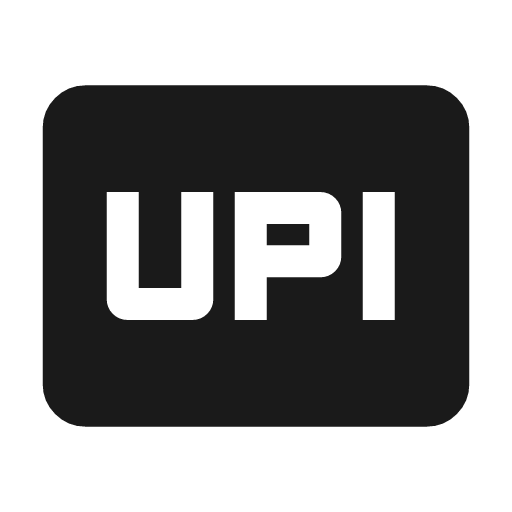 Upi pay icon, solid style, from Material Symbols