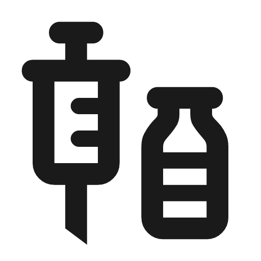 Vaccines outline icon, outline style, from Material Symbols