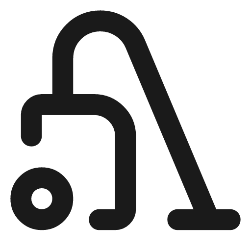 Vacuum outline rounded icon, rounded style, from Material Symbols