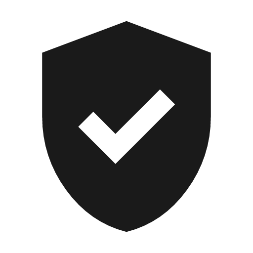 Verified user icon, solid style, from Material Symbols