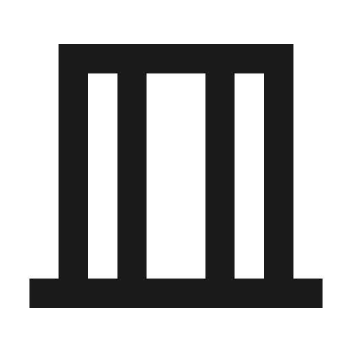 Vertical shades outline icon, outline style, from Material Symbols