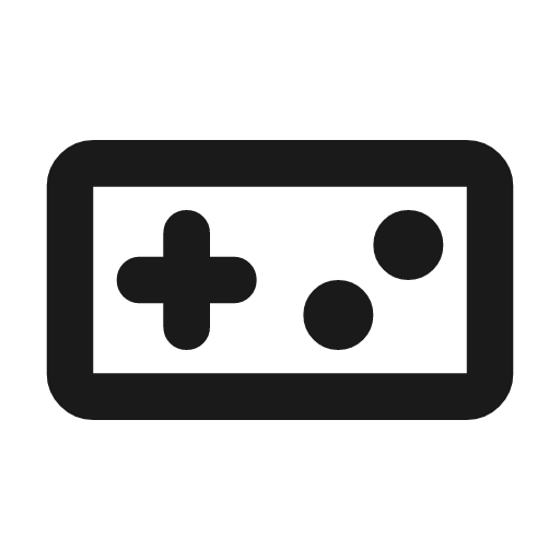 Videogame asset outline rounded icon, rounded style, from Material Symbols