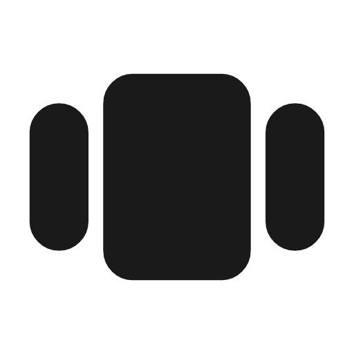 View carousel icon, solid style, from Material Symbols