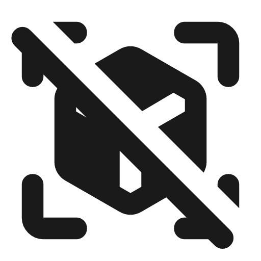 View in ar off rounded icon, rounded style, from Material Symbols