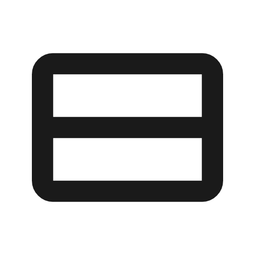 View stream outline icon, outline style, from Material Symbols