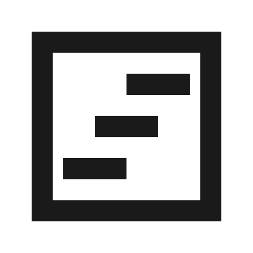 View timeline outline sharp icon, sharp-cornered style, from Material Symbols