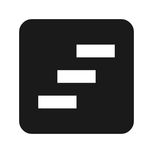 View timeline icon, solid style, from Material Symbols