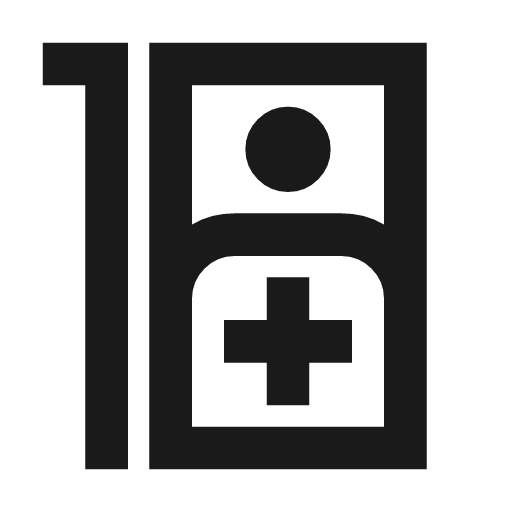 Ward outline sharp icon, sharp-cornered style, from Material Symbols