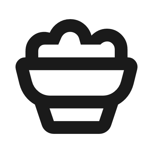 Washoku outline rounded icon, rounded style, from Material Symbols