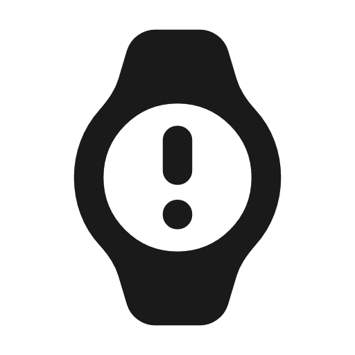 Watch alert rounded icon, rounded style, from Material Symbols