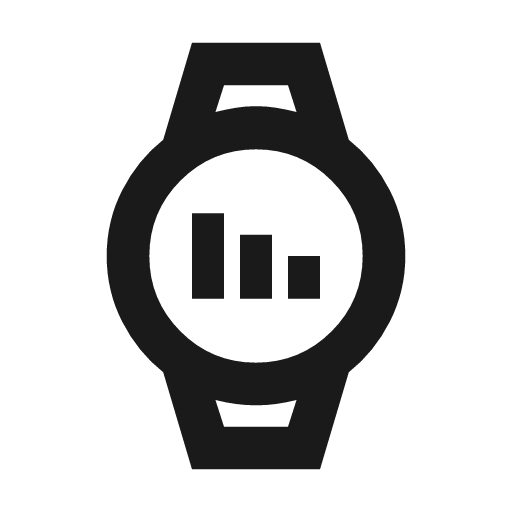 Watch screentime outline icon, outline style, from Material Symbols