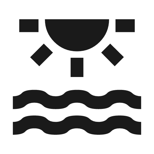 Water lux icon, solid style, from Material Symbols