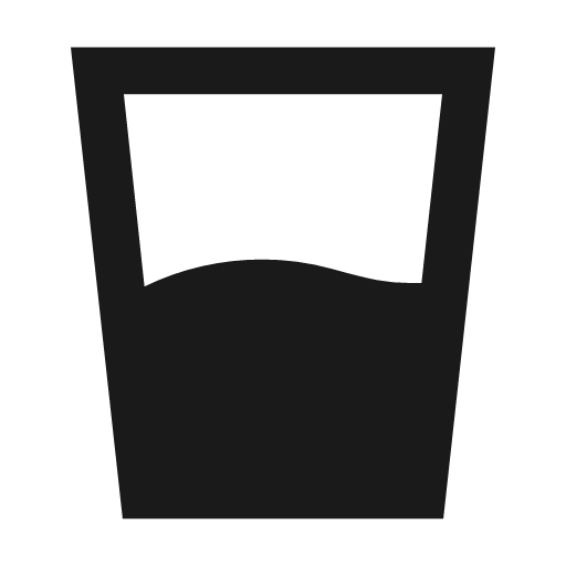 Water medium sharp icon, sharp-cornered style, from Material Symbols